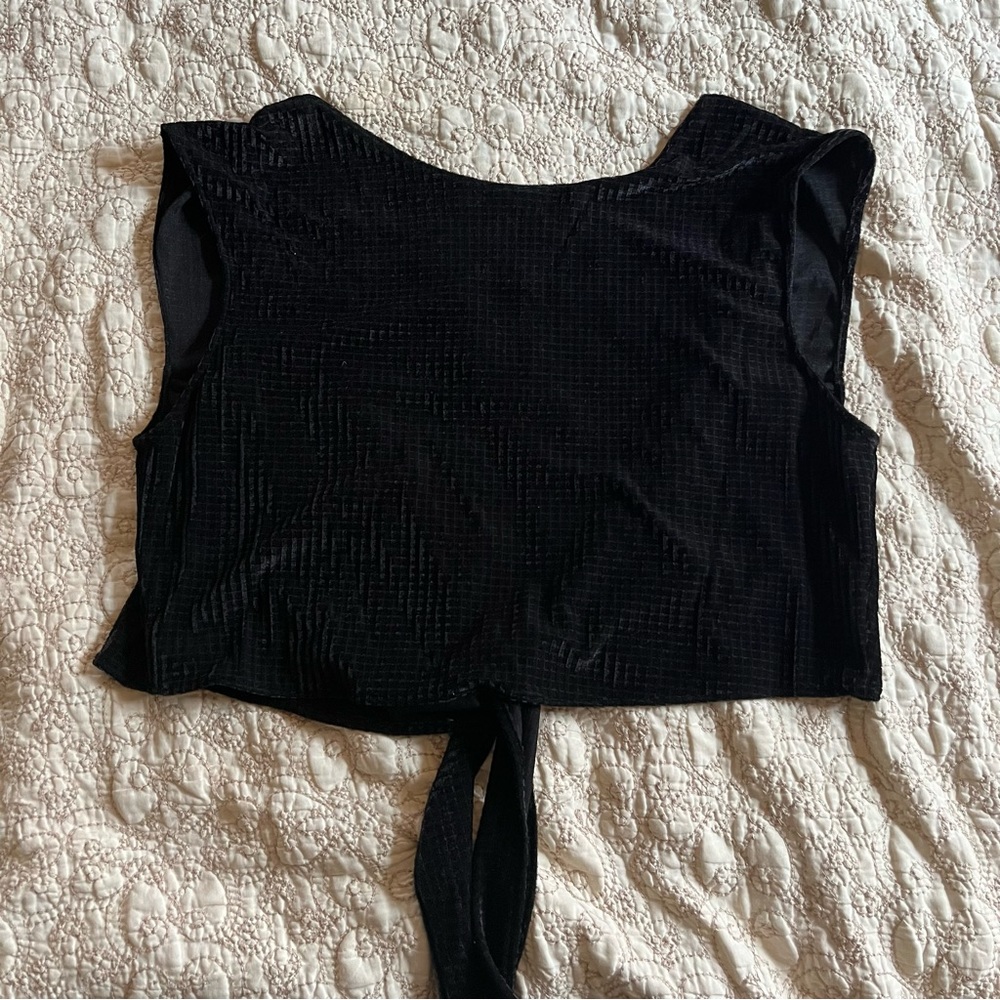 Whimsy and Row Valentina Top in Black Velvet